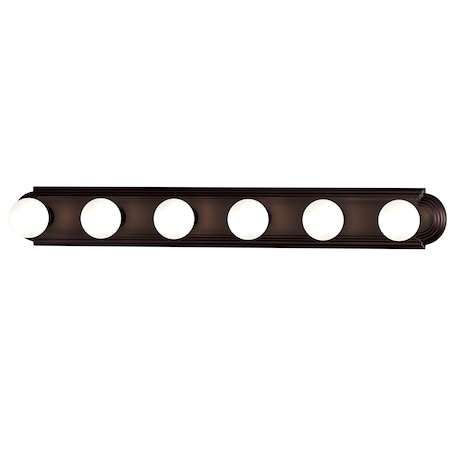 Maxim Lighting Essentials 6-Light 36" Wide Oil Rubbed Bronze Vanity Light 7126OI